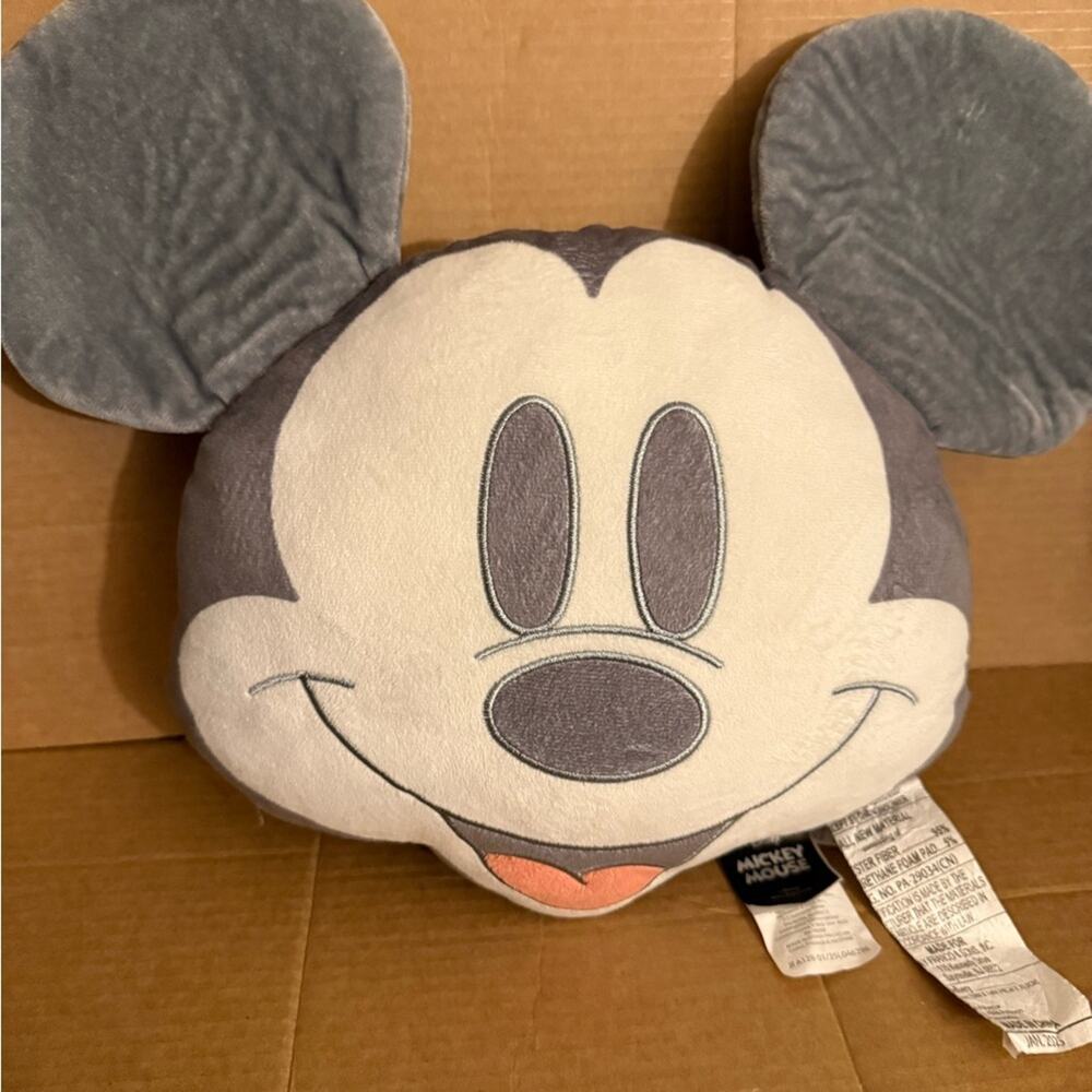 Disney Mickey Mouse Plush in Gray and White